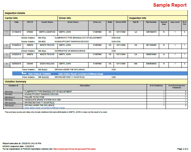 PSP Report Sample 4