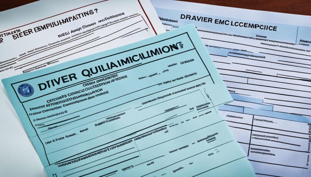 driver qualification file FMCSA checklist