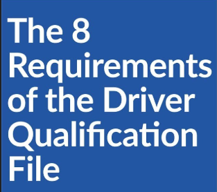 Driver Qualification File Driver Qualification File