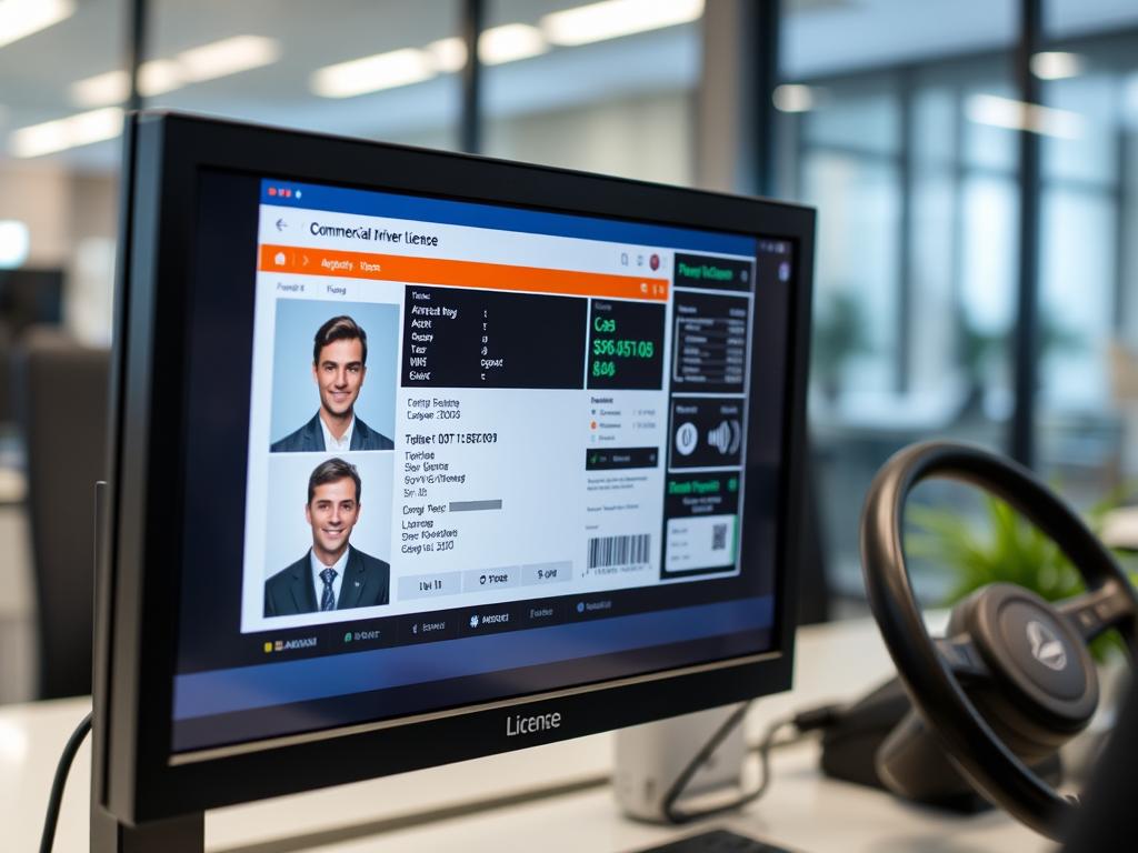 Commercial Drivers License With Digital Verification System Commercial Driver'S License With Digital Verification System