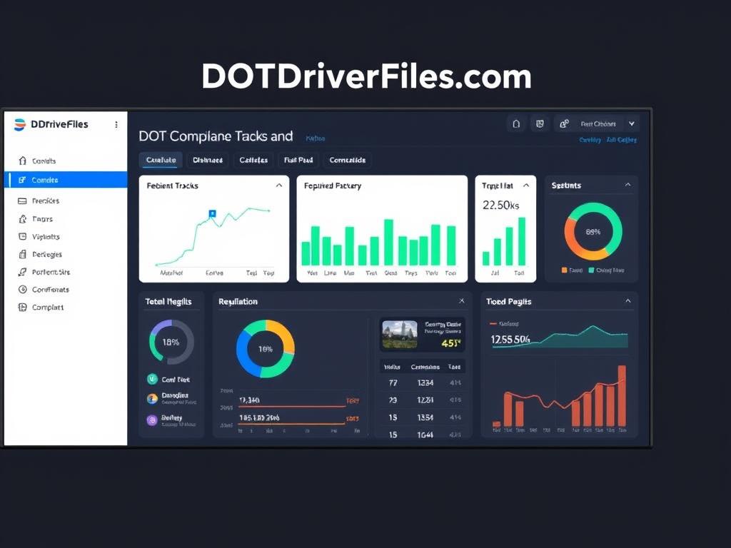Dotdriverfiles.com Dashboard Showing Compliance Management Interface Dotdriverfiles.com Dashboard Showing Compliance Management Interface