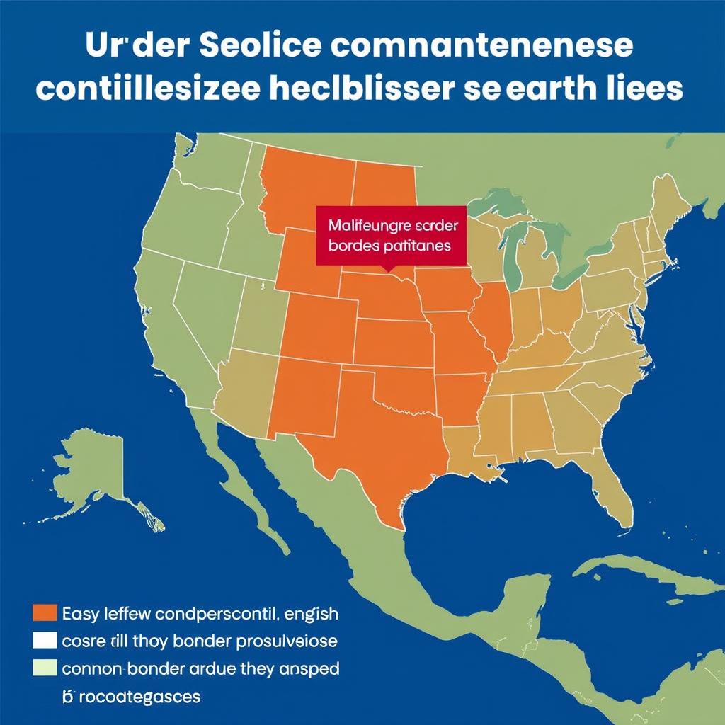 Map Showing Border Commercial Zones With Special Enforcement Rules Map Showing Border Commercial Zones With Special Enforcement Rules