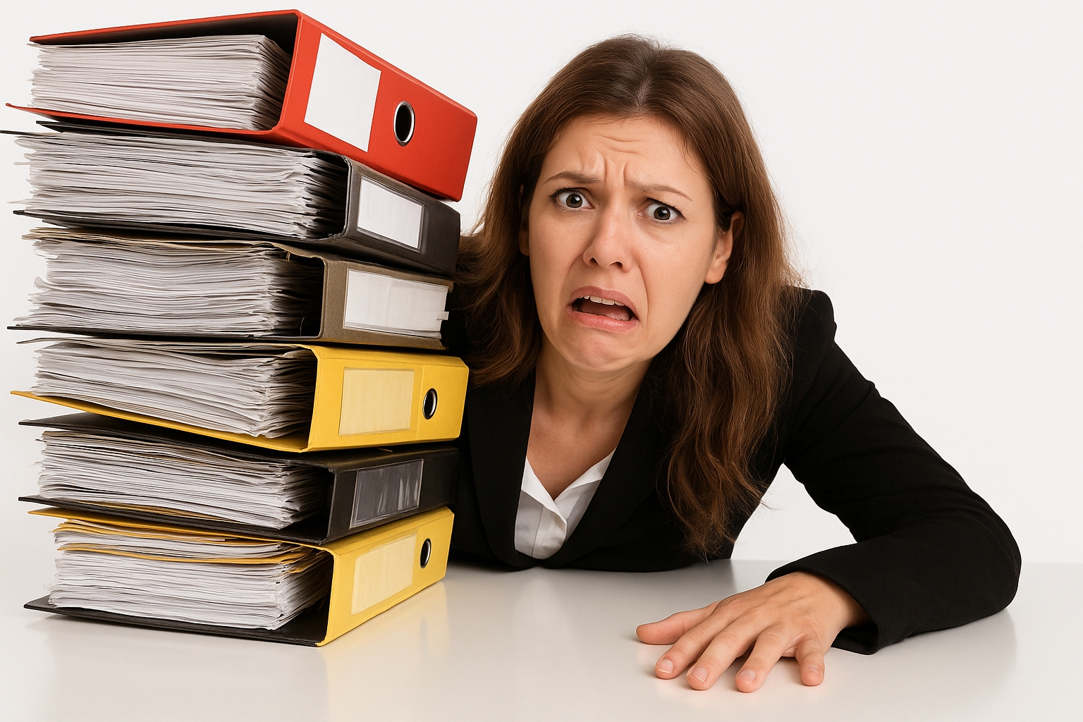 Office Woman Manual Work With Files Office Woman Manual Work With Files