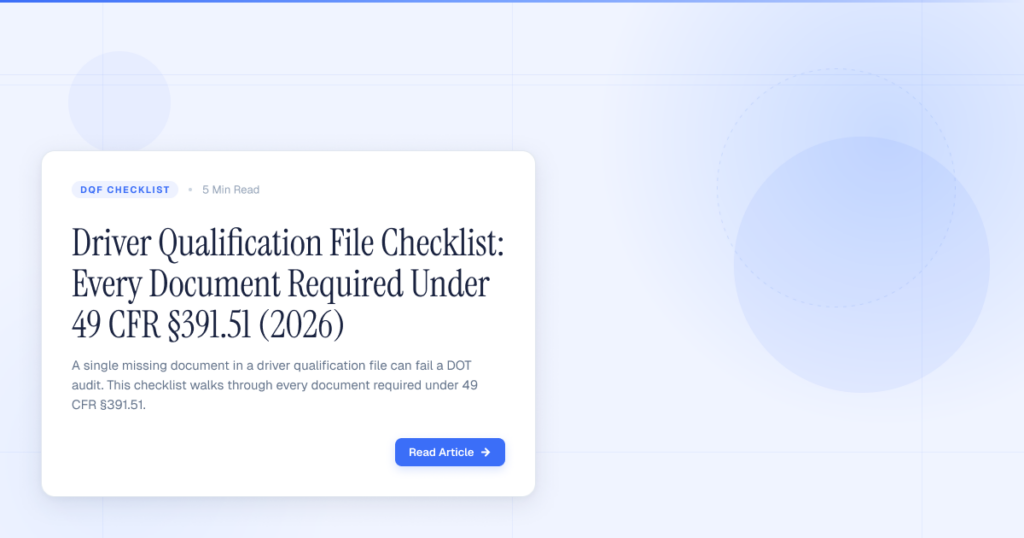Dqf File Checklist 2026